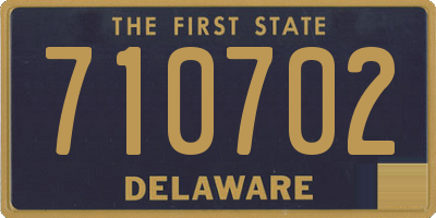 DE license plate 710702