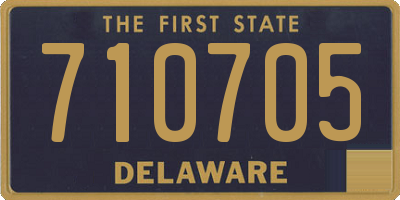 DE license plate 710705