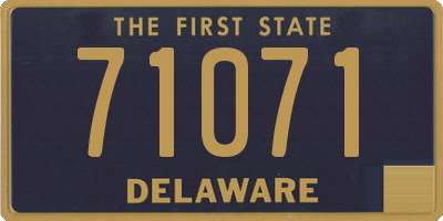 DE license plate 71071