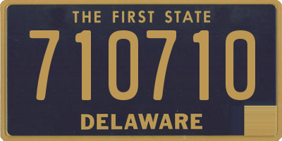 DE license plate 710710