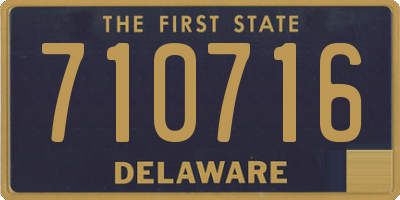 DE license plate 710716