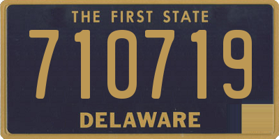 DE license plate 710719