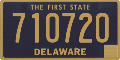 DE license plate 710720