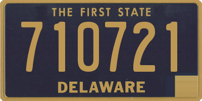 DE license plate 710721