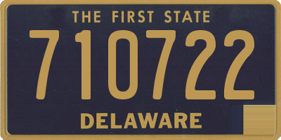 DE license plate 710722