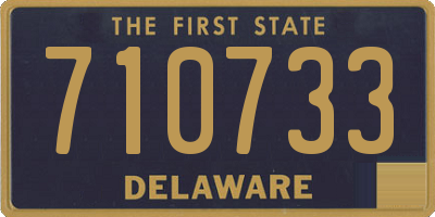 DE license plate 710733