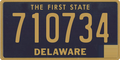 DE license plate 710734