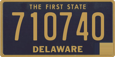 DE license plate 710740