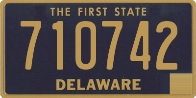 DE license plate 710742