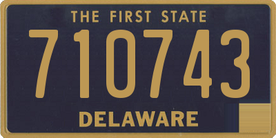DE license plate 710743