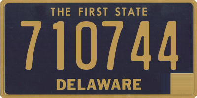 DE license plate 710744