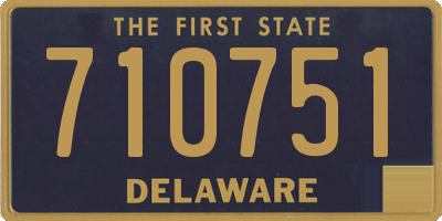 DE license plate 710751