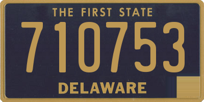 DE license plate 710753