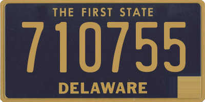 DE license plate 710755
