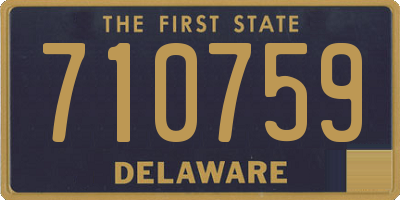 DE license plate 710759