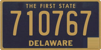 DE license plate 710767