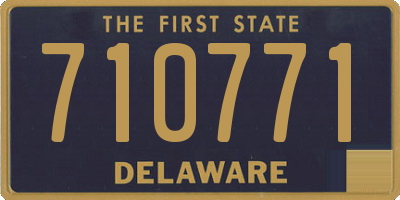 DE license plate 710771