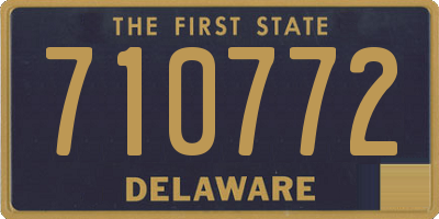 DE license plate 710772
