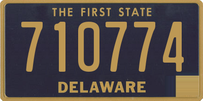 DE license plate 710774