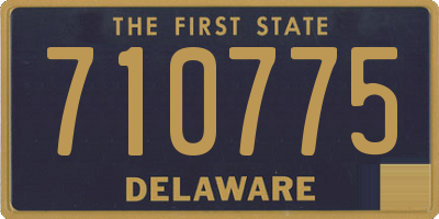 DE license plate 710775