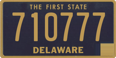 DE license plate 710777