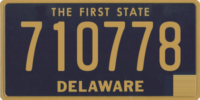 DE license plate 710778