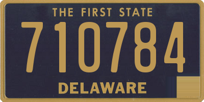 DE license plate 710784