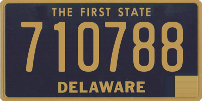 DE license plate 710788