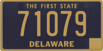 DE license plate 71079