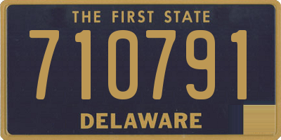 DE license plate 710791