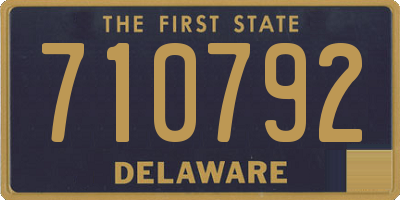 DE license plate 710792