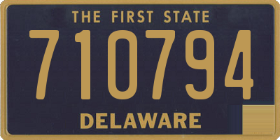 DE license plate 710794