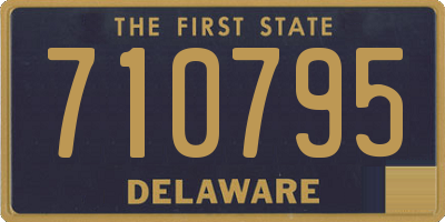 DE license plate 710795