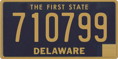DE license plate 710799
