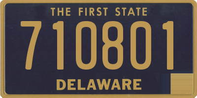 DE license plate 710801