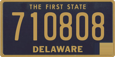 DE license plate 710808
