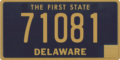 DE license plate 71081