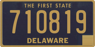 DE license plate 710819