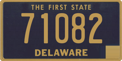 DE license plate 71082