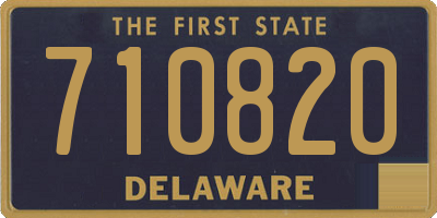DE license plate 710820