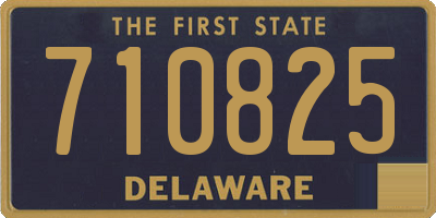 DE license plate 710825