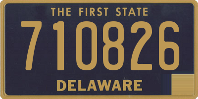 DE license plate 710826