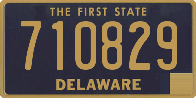 DE license plate 710829