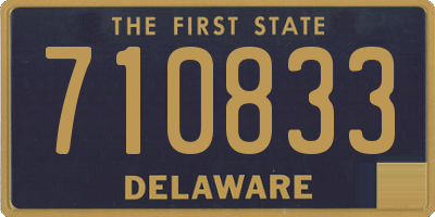 DE license plate 710833