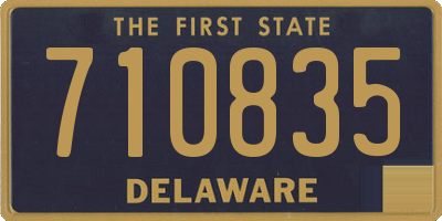 DE license plate 710835