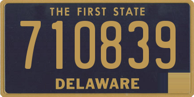 DE license plate 710839