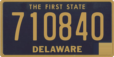 DE license plate 710840