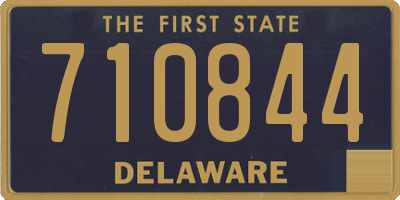 DE license plate 710844