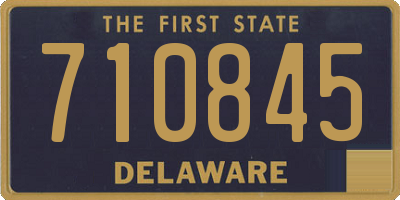 DE license plate 710845