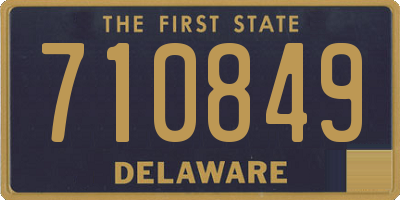 DE license plate 710849